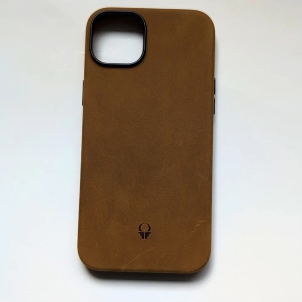 Donbolso Beautiful Brown Leather Phone Case Set Apple 14 NWT
